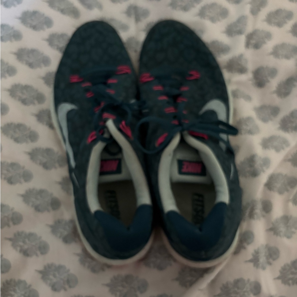 Nike Green and Pink Athletic Shoes